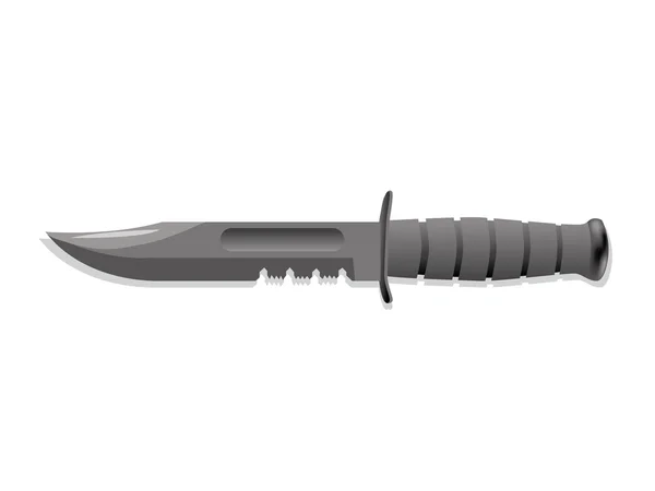 Vojenský nůž — Stockový vektor