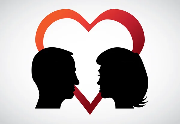 Romantik Çift — Stok Vektör