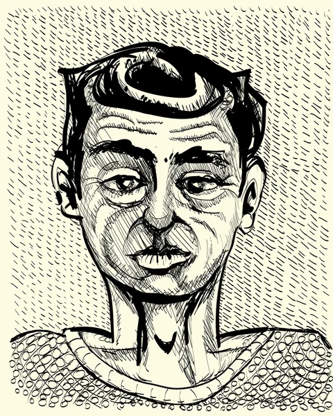 Portret van de man — Stockvector