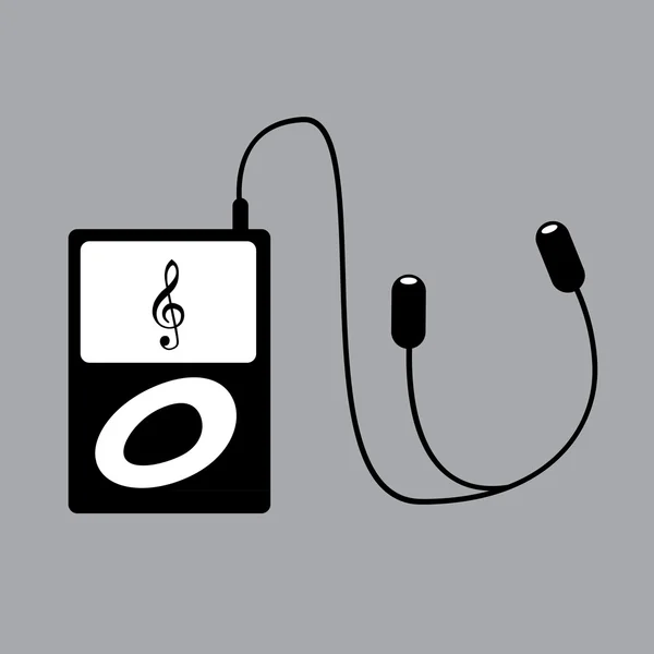 Reproductor de música MP3 — Vector de stock