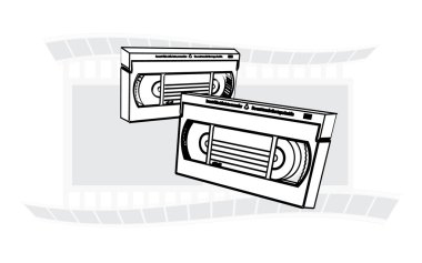 VHS videotapes clipart