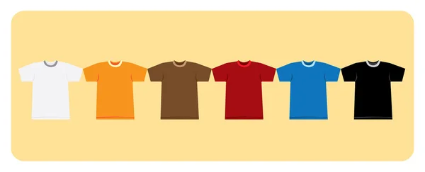 Farbe T-Shirts — Stockvektor
