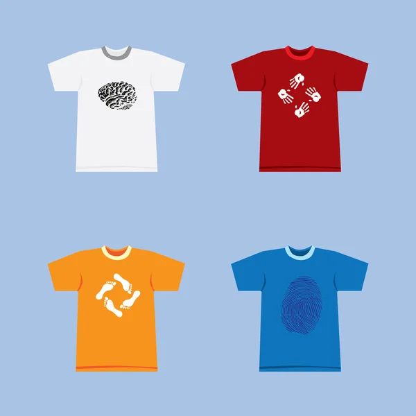 T-shirts couleur — Image vectorielle