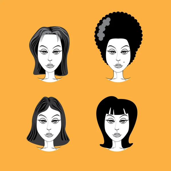 Жінка зачіска — стоковий вектор