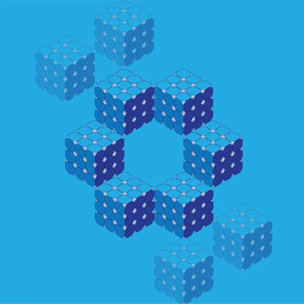 Cubes de l'ISO — Image vectorielle