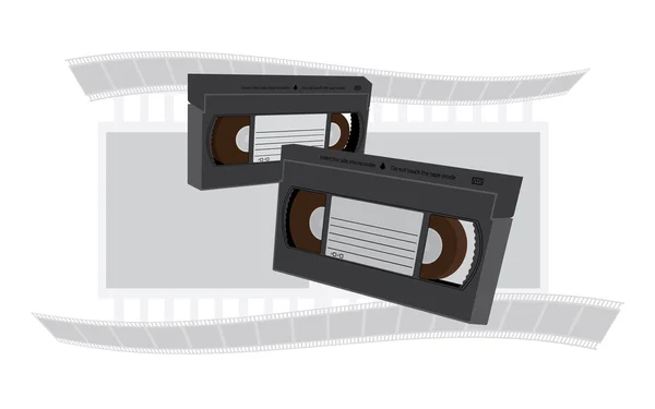 VHS videotapes — Stock Vector