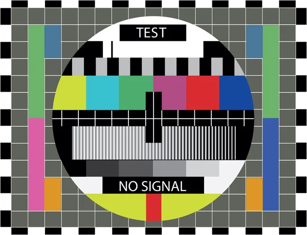 Teste de cor da TV — Vetor de Stock