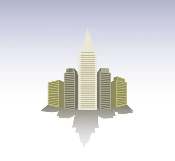 Tableau de ville — Image vectorielle