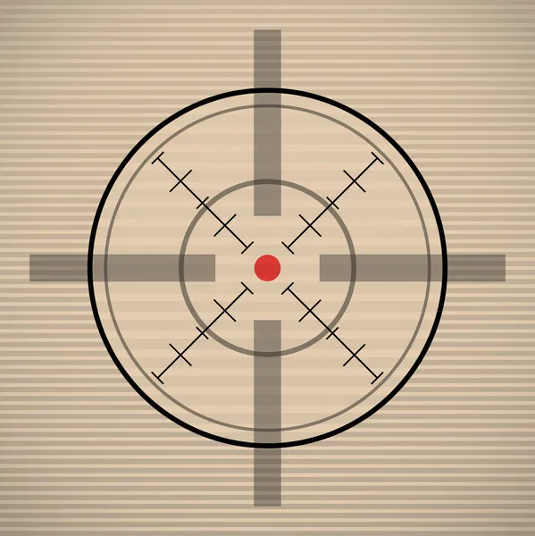 Fadenkreuz mit rotem Punkt — Stockvektor
