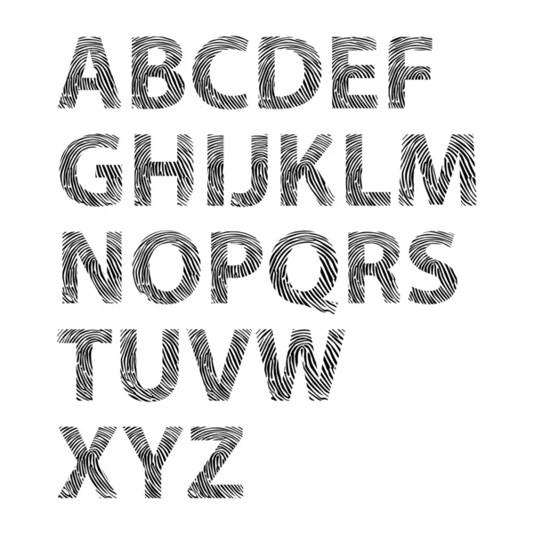 Alfabet lettertype — Stockvector