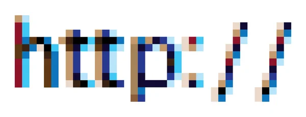 Http σε pixel — Διανυσματικό Αρχείο