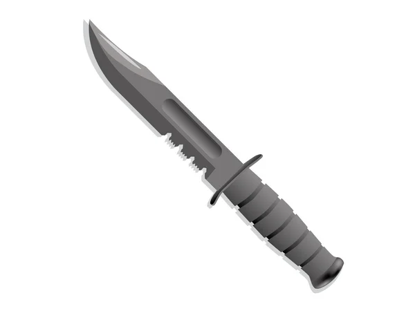 Military knife — Stock Vector