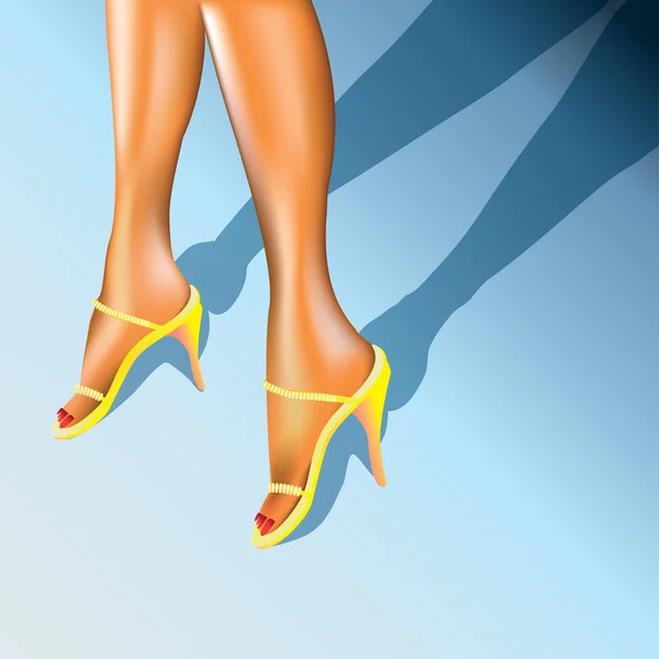 Kobiece nogi — Wektor stockowy