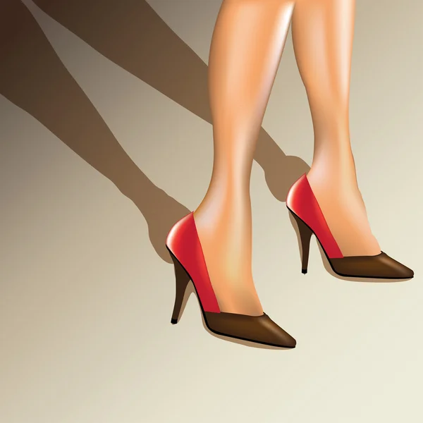 Jambes de femme — Image vectorielle
