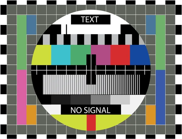 Tv color test — Stock Vector