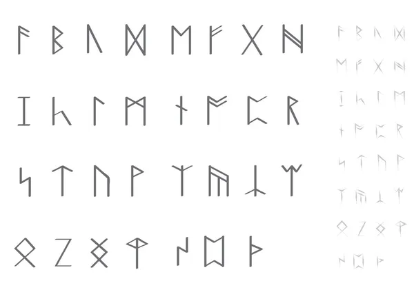 Set di rune — Vettoriale Stock