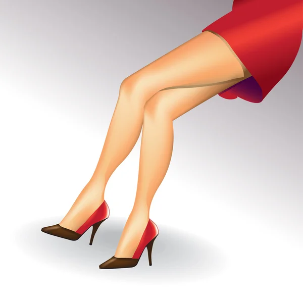 Kobiece nogi — Wektor stockowy