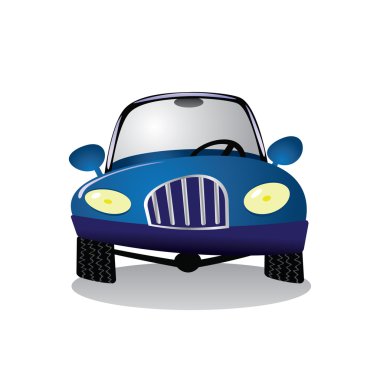 Blue car clipart