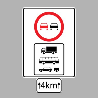 Set of road signs clipart