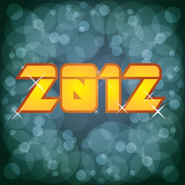 2012 nouvelle année — Image vectorielle