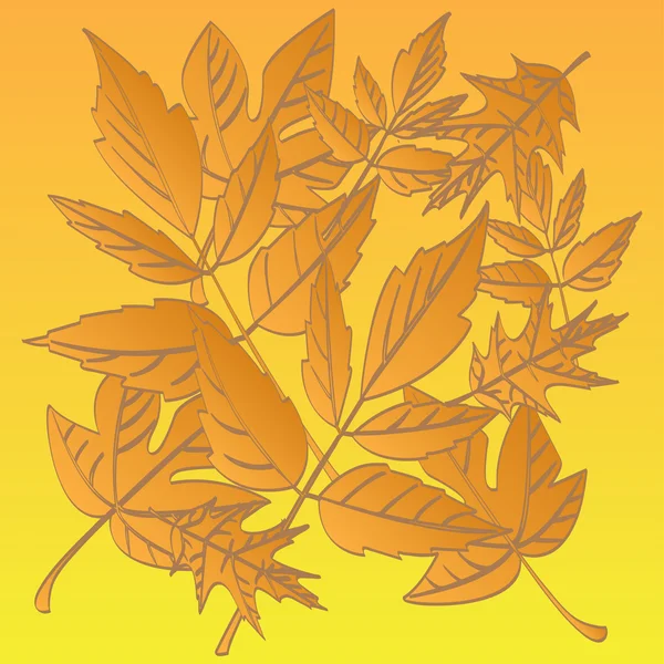 Hösten faller blad — Stock vektor