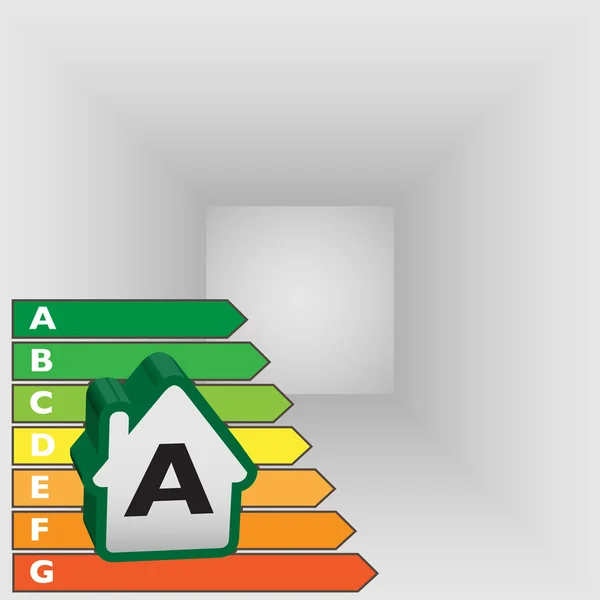 Label d'efficacité énergétique — Image vectorielle