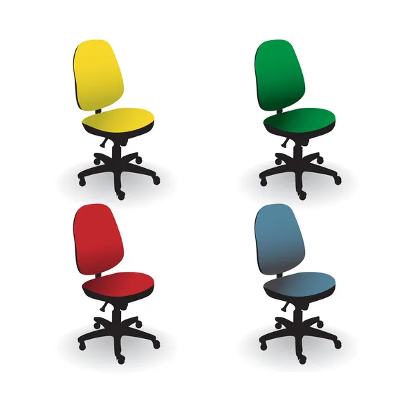 Chaises de bureau — Image vectorielle