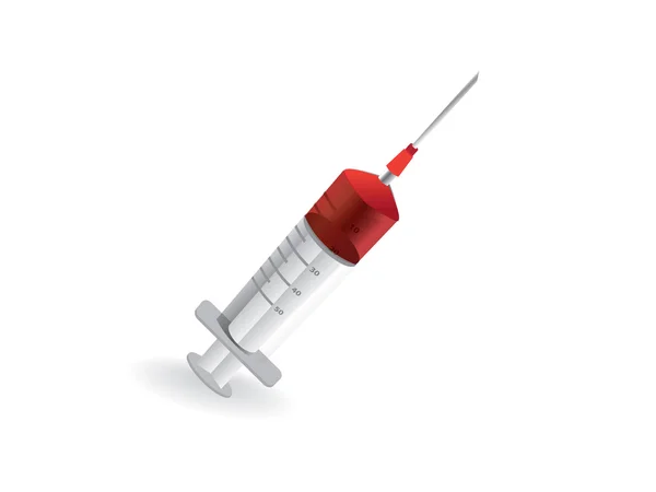 stock vector Filled syringe