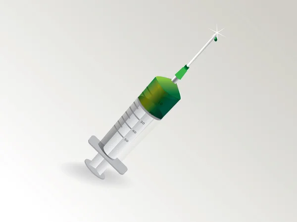 stock vector Filled syringe