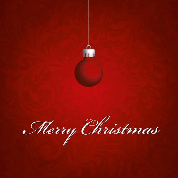 Christmas background image red ball — 图库照片