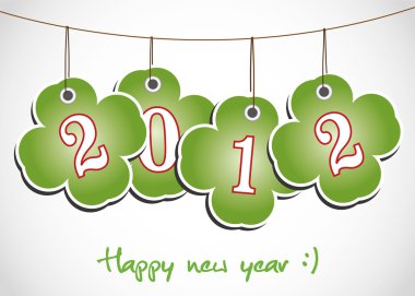 2012 quaterfoll happy new year clipart