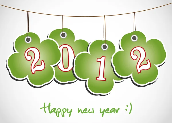 2012 quaterfoll frohes neues Jahr — Stockfoto