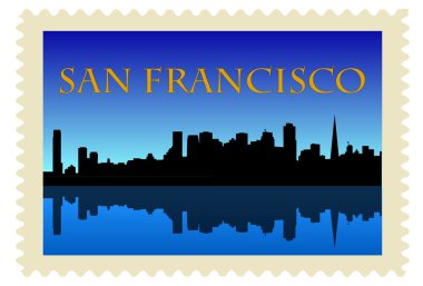 San Francisco Stamp clipart