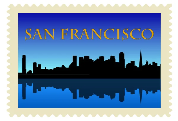 San Francisco Stamp — Stock Vector