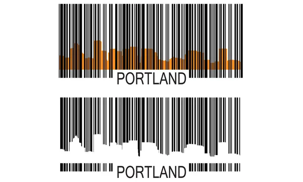 Portland barcode — Stock Vector