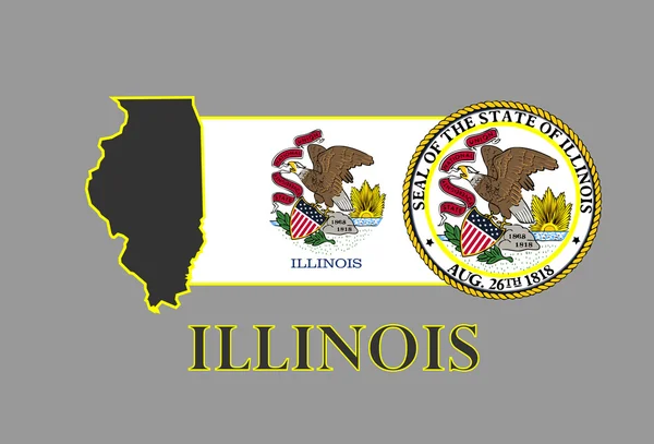 Illinois — Image vectorielle