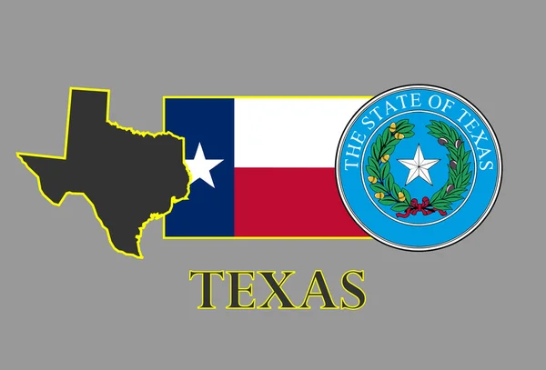 État du Texas — Image vectorielle