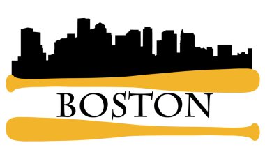 Boston baseball clipart