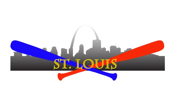 Basebol de St. Louis — Vetor de Stock