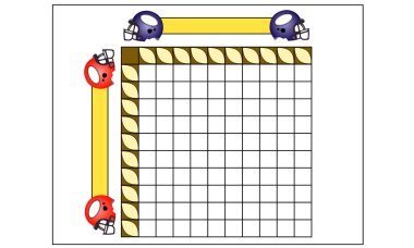 Football squares clipart