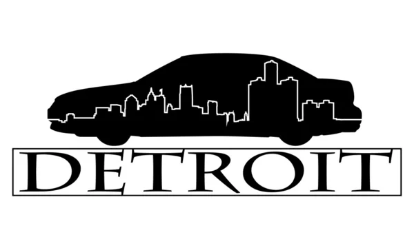 Detroit coche — Archivo Imágenes Vectoriales