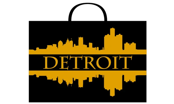 Shopping a Detroit — Vettoriale Stock