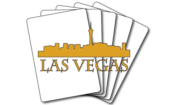 Tarjetas de Las Vegas Ilustración de stock