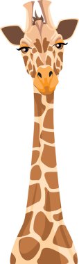 Illustration Of A Giraffe clipart