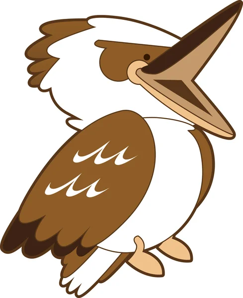 Nevető Kookaburra rajzfilm — Stock Vector