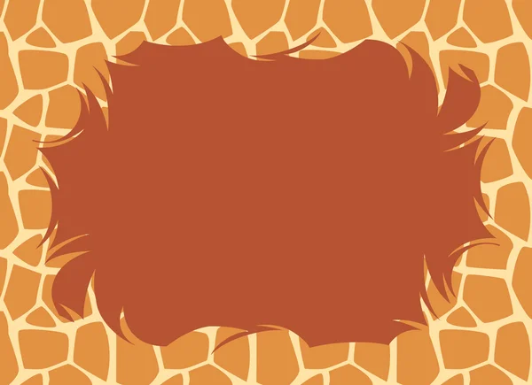 Giraff päls gränsen — Stockfoto
