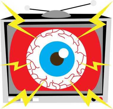 TV Eye Illustration clipart