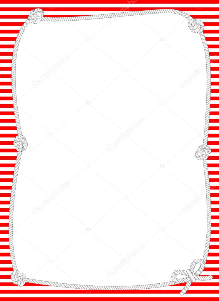 Nautical Knotted Rope Border