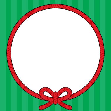 Christmas Rope Wreath Frame clipart