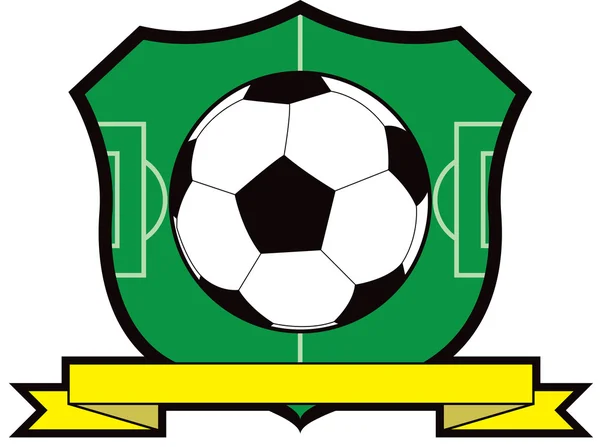 Escudo de bola de futebol — Fotografia de Stock